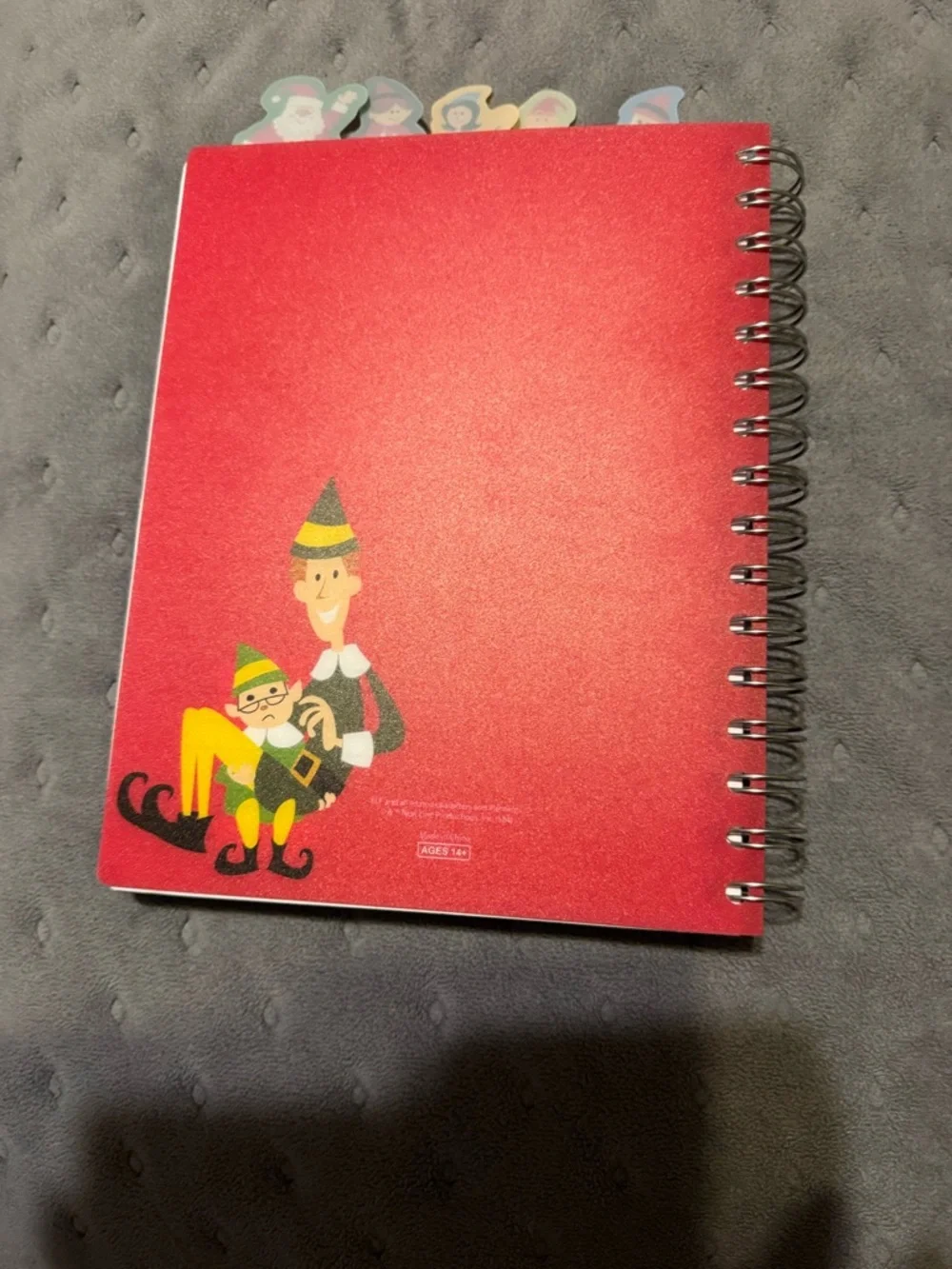 NEW Elf Themed Spiral Notebook and Pen